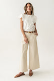 Jannah Wide Leg Pants in Ecru