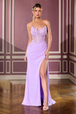 Kathy Gown Floral Embellished Chiffon Gown
