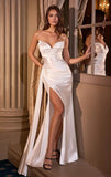 ADDISON GOWN STRAPLESS SATIN BRIDAL GOWN
