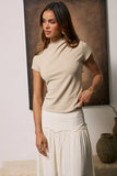 Marilyn Gathered Top in Ecru