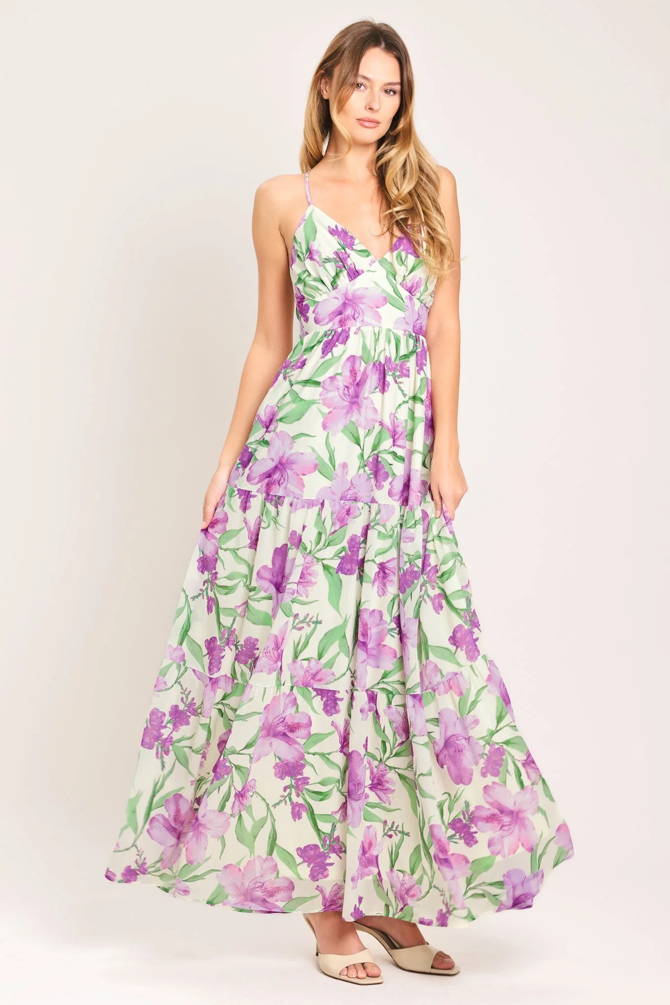 GARDEN SWEETHEART LAVENDER MAXI DRESS