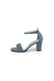 Open Toe Ankle Strap Chunky Heel Party Shoes