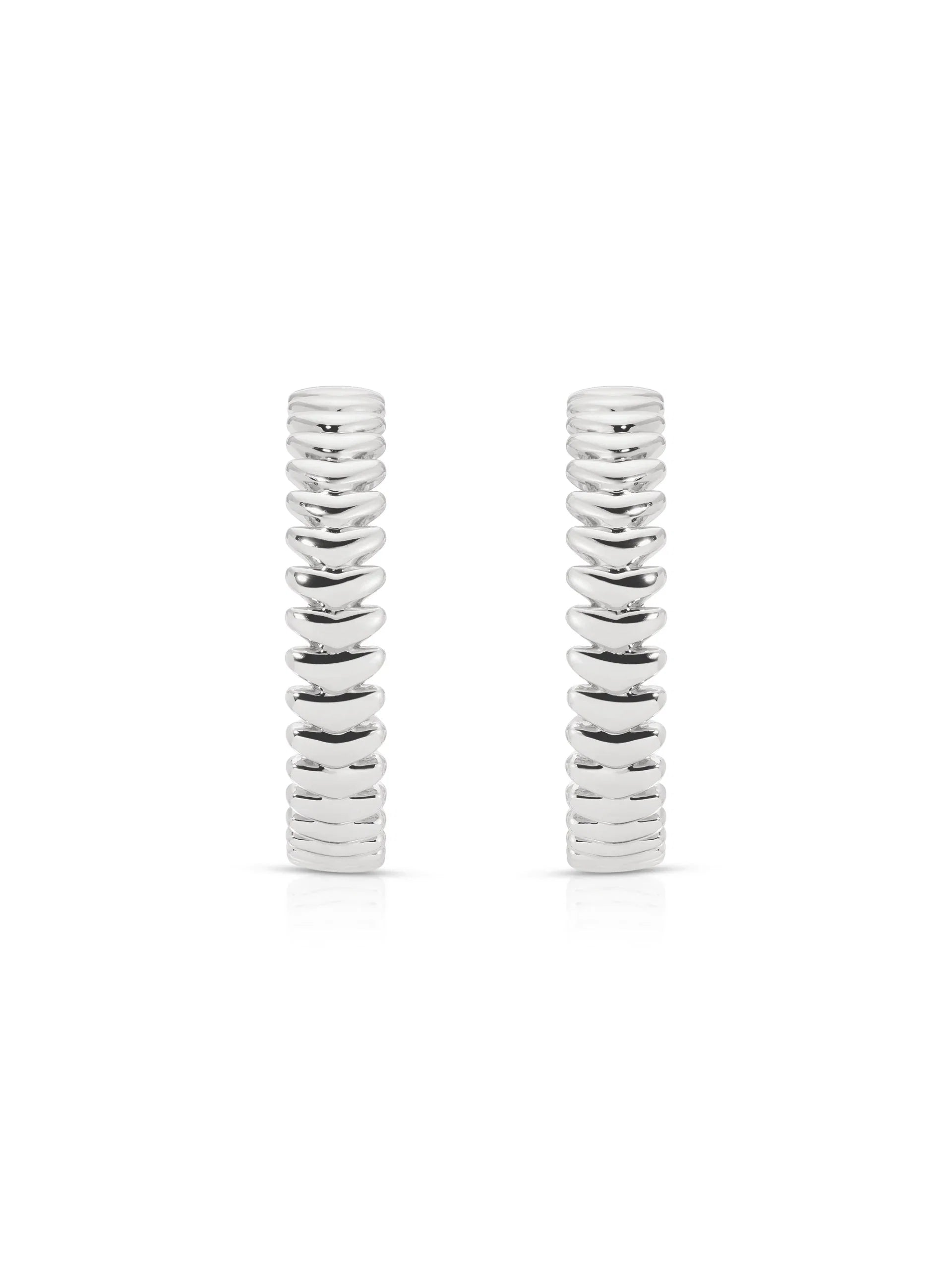Large Metal Moderna Hoops