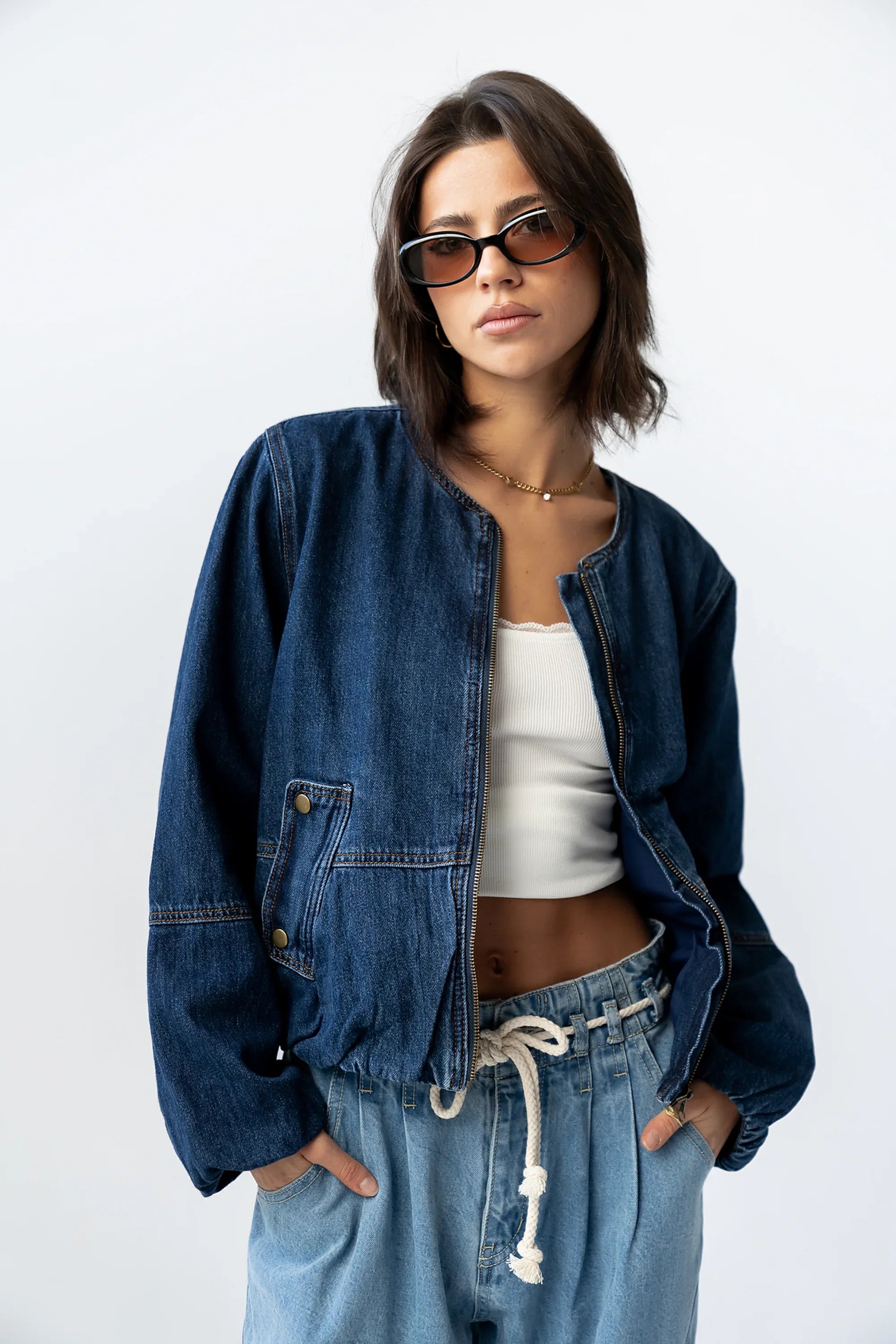 Maggie Denim Bubble Jacket FINAL SALE