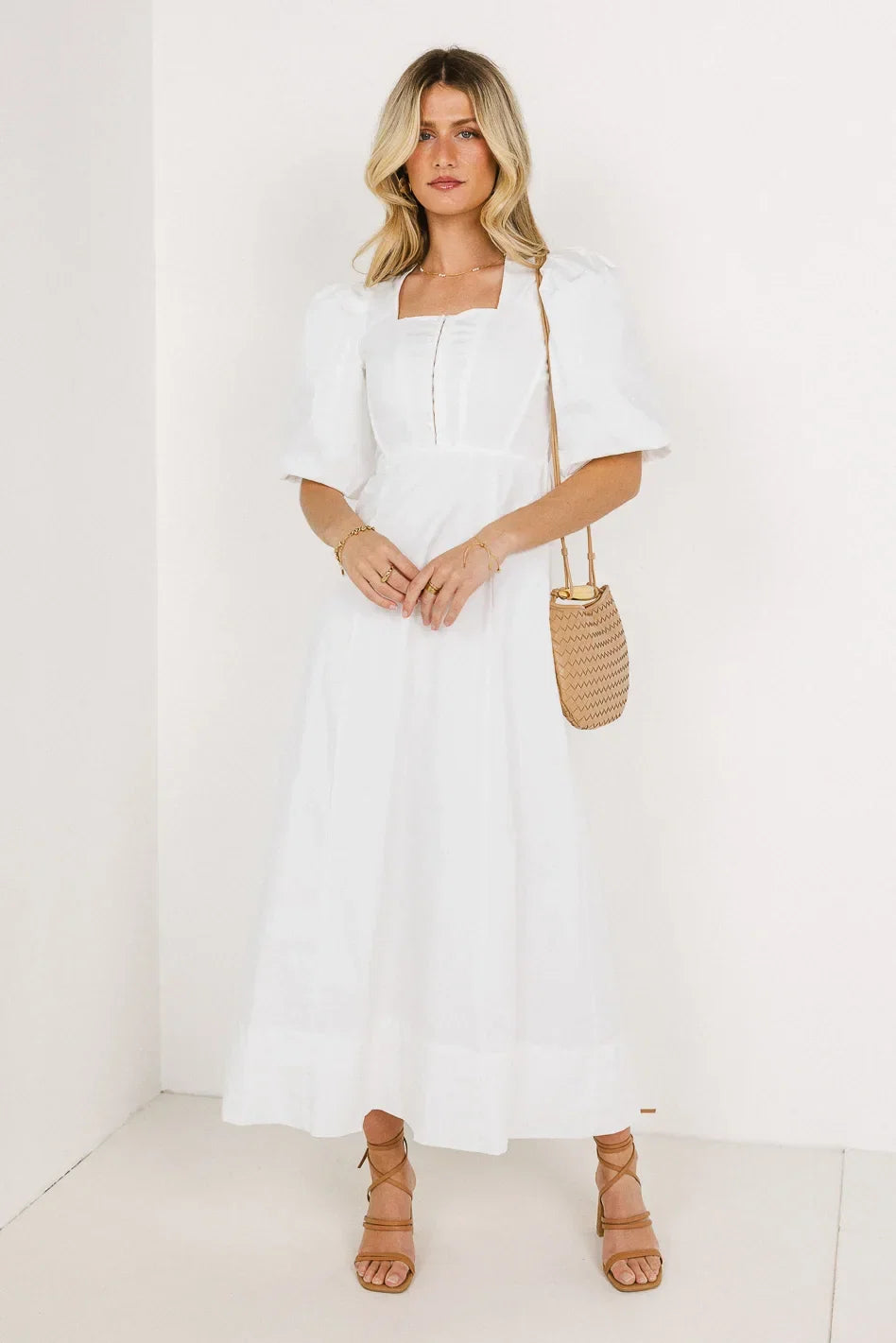 Cassia Corset Dress in Ivory FINAL SALE