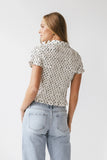 Kreyton Polka Dot Blouse in Cream FINAL SALE