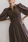Belen Midi Dress in Mauve FINAL SALE
