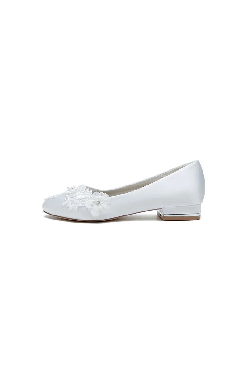 Retro Low Heel Shoes with Lace