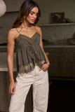 Fern Tank Top in Olive