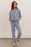 Balance Zip Up Hoodie in Blue FINAL SALE
