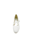 White Pointed Toe Wedding Flats