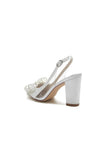 Pointed Toe Chunky Heels with Bow