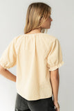Benny Gingham Blouse in Yellow