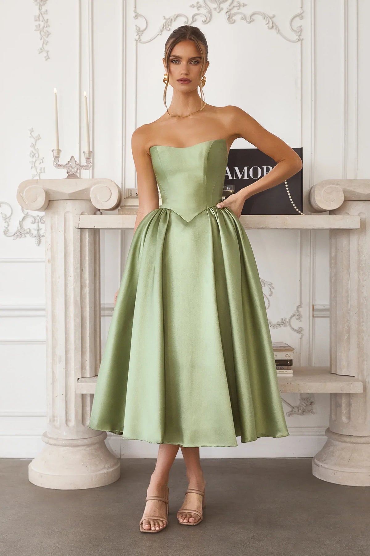 Talullah Midi Dress Mikado Cocktail Dress