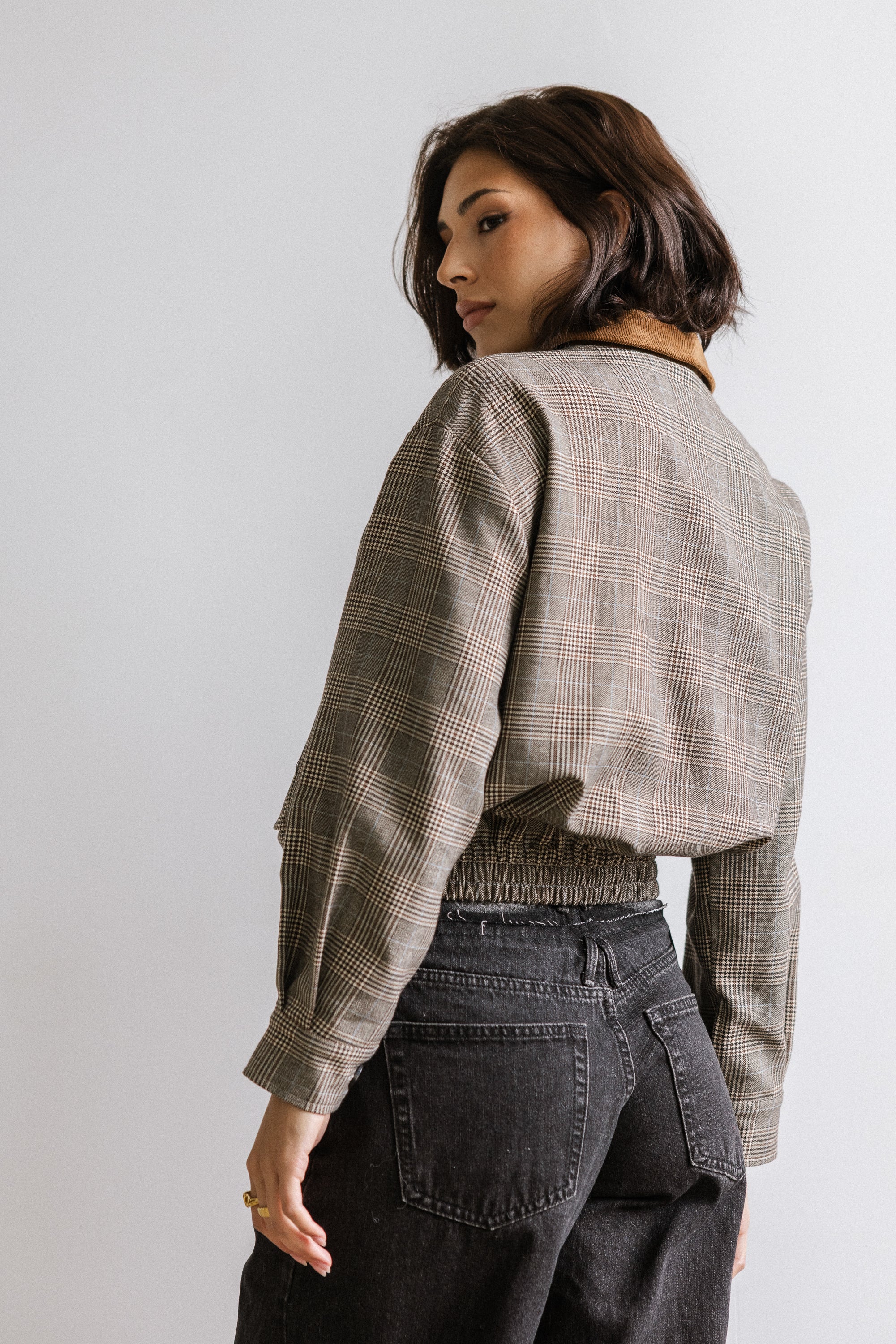 Kenzington Plaid Bomber Jacket