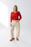 Jocelyn Barrel Jeans in Cream FINAL SALE