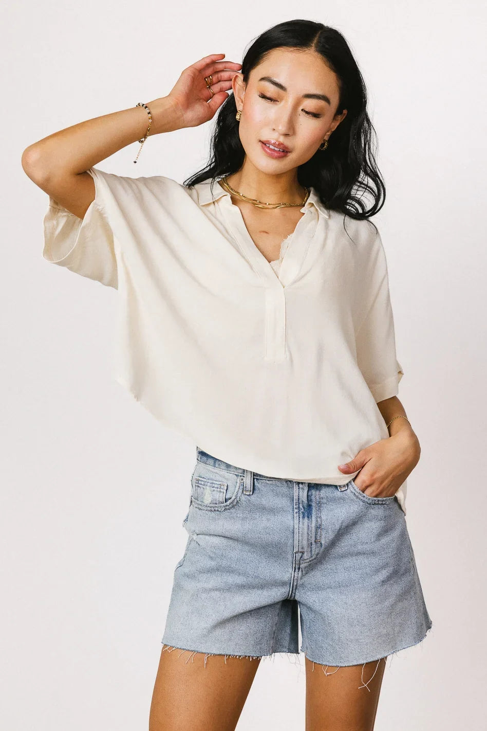 Una Collared Blouse FINAL SALE