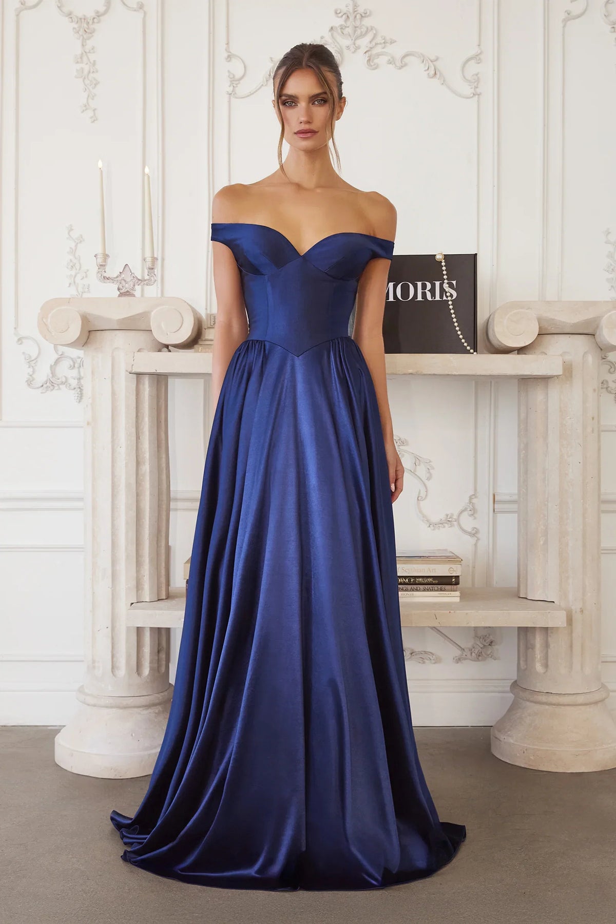 Trista Gown Satin A line Dress