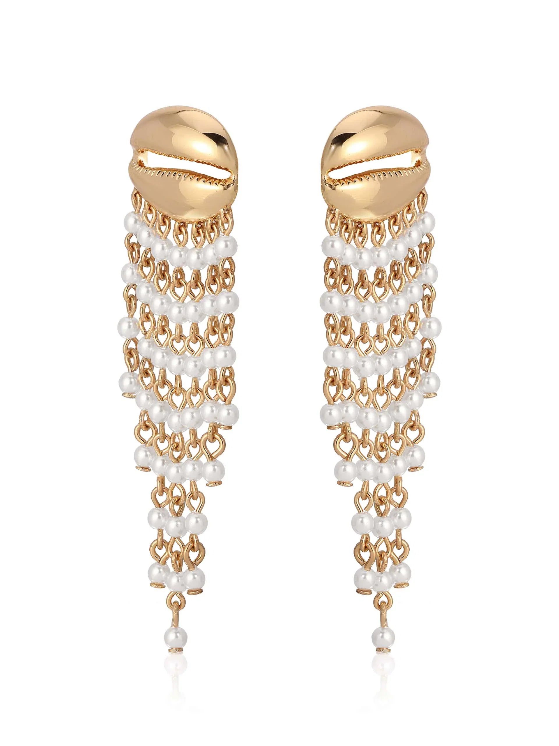 Mykonos Shell Dangle Earrings