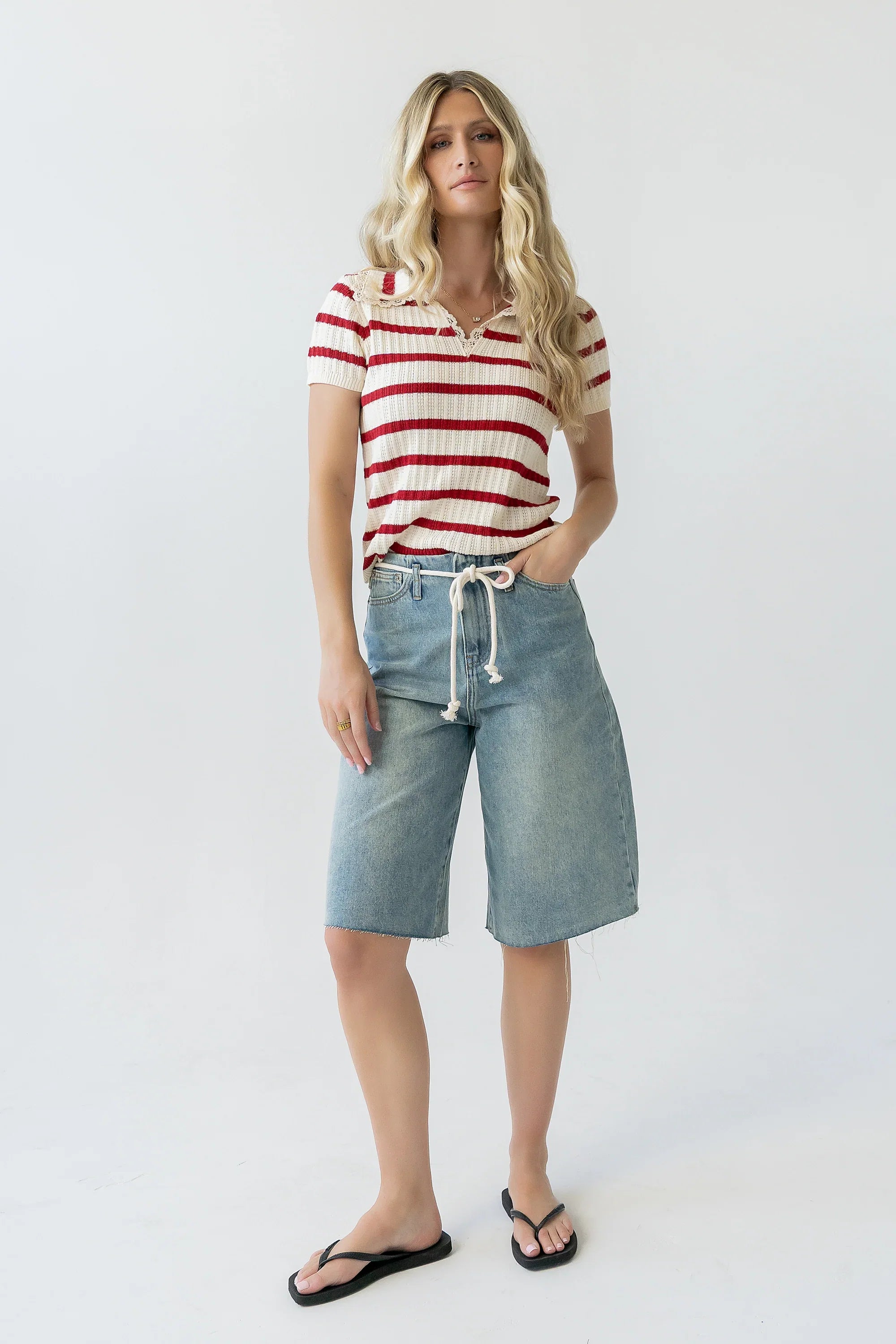 Shawn Denim Bermuda Shorts