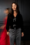 Tonya Bow Sweater in Black
