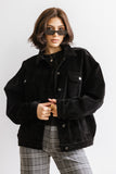 Sarah Corduroy Jacket in Black FINAL SALE