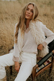 Glinda Knit Sweater in Brown FINAL SALE