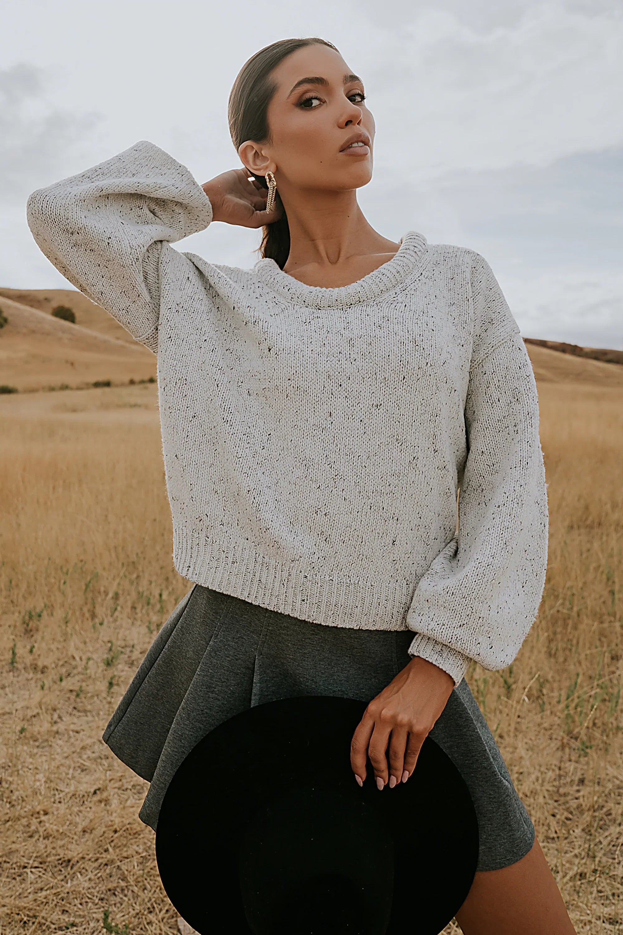 Fern Relaxed Sweater in Ivory