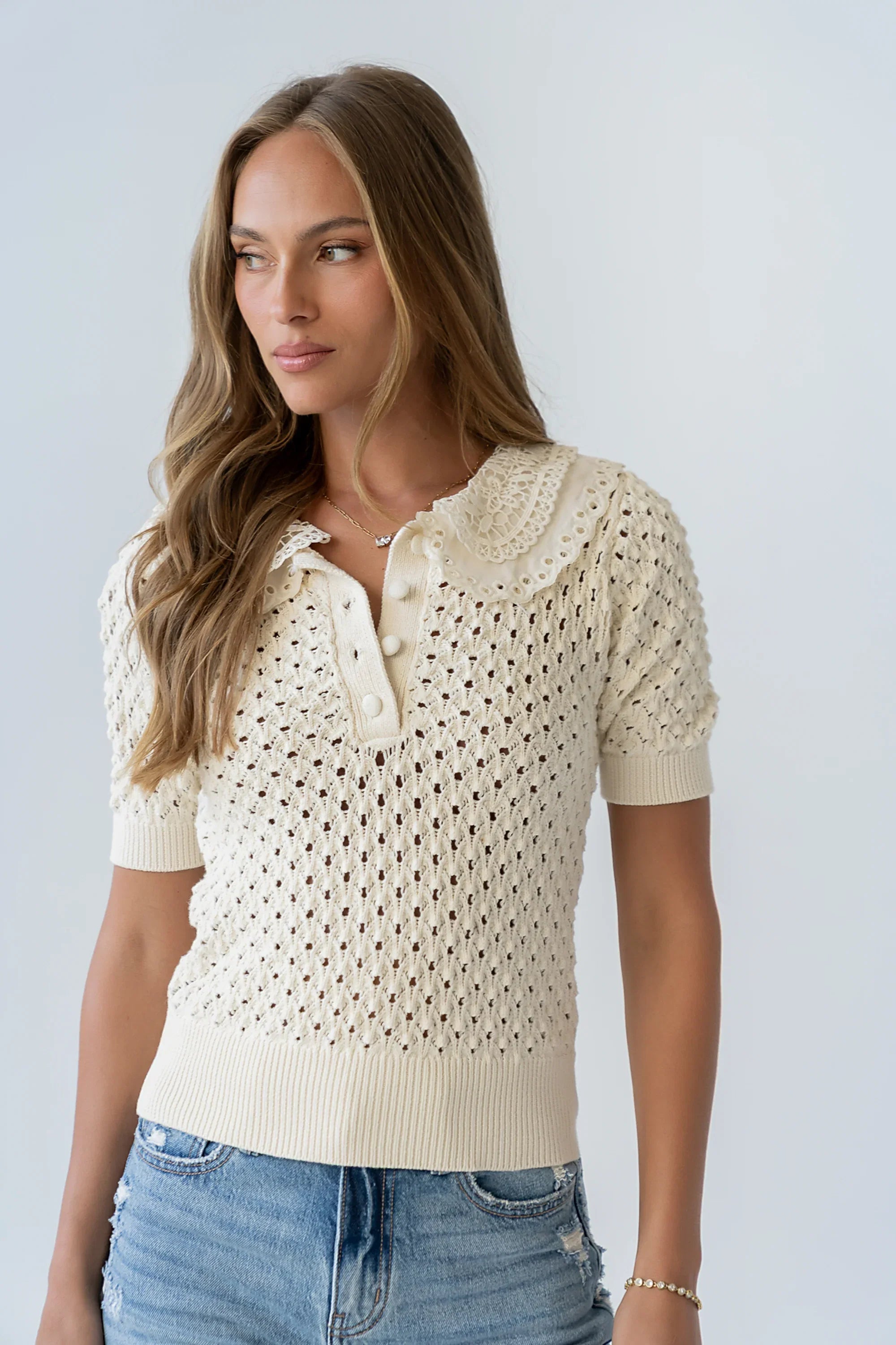 Sunny Crochet Top