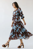 Cache Floral Midi Dress FINAL SALE