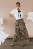 Sidra Paneled Leopard Skirt FINAL SALE