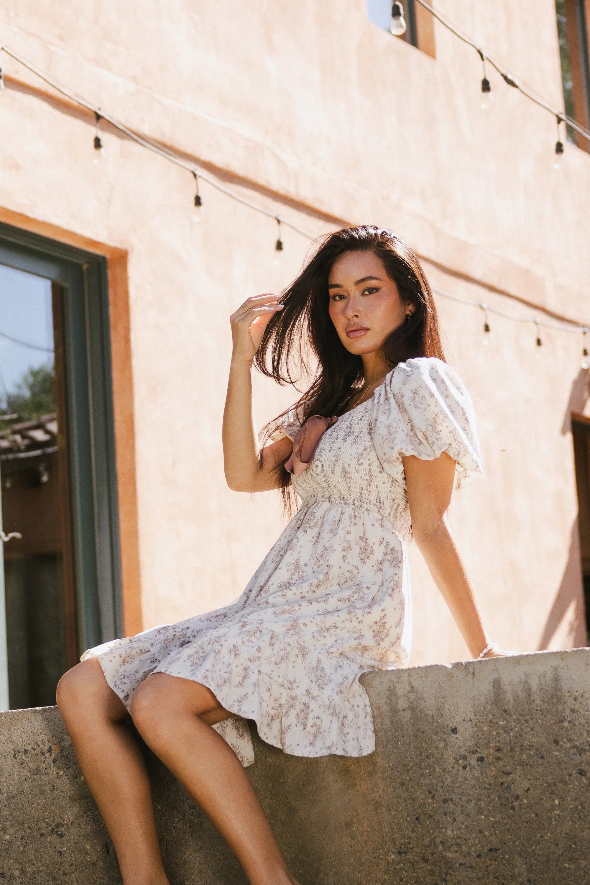 Ari Smocked Mini Dress FINAL SALE