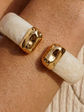 Carved Relic Resin Cuff Bracelet