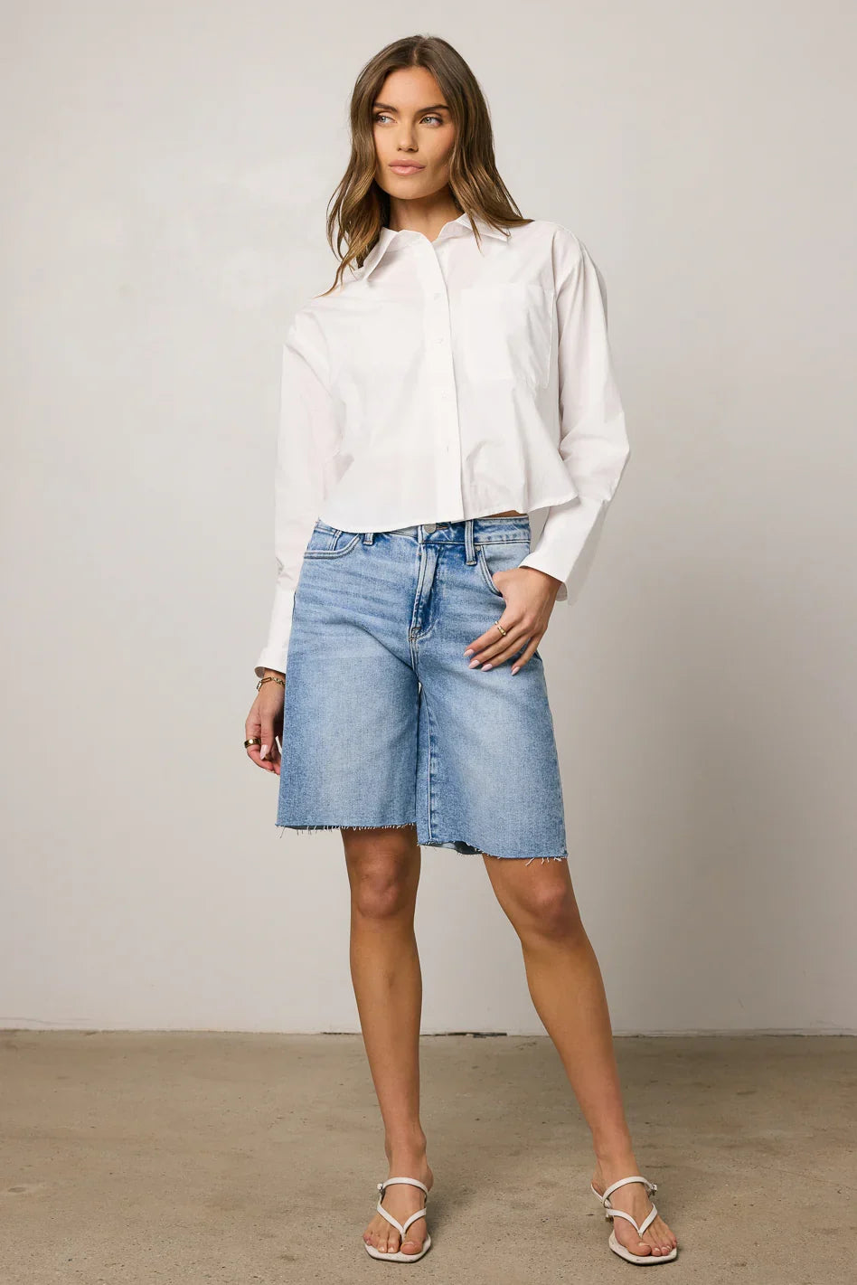 Alina Mid Rise Bermuda Shorts FINAL SALE
