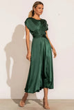Rosalind Midi Dress in Emerald FINAL SALE