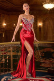 LARISSA GOWN CRYSTAL CORSET DRESS WITH LACE UP BACK