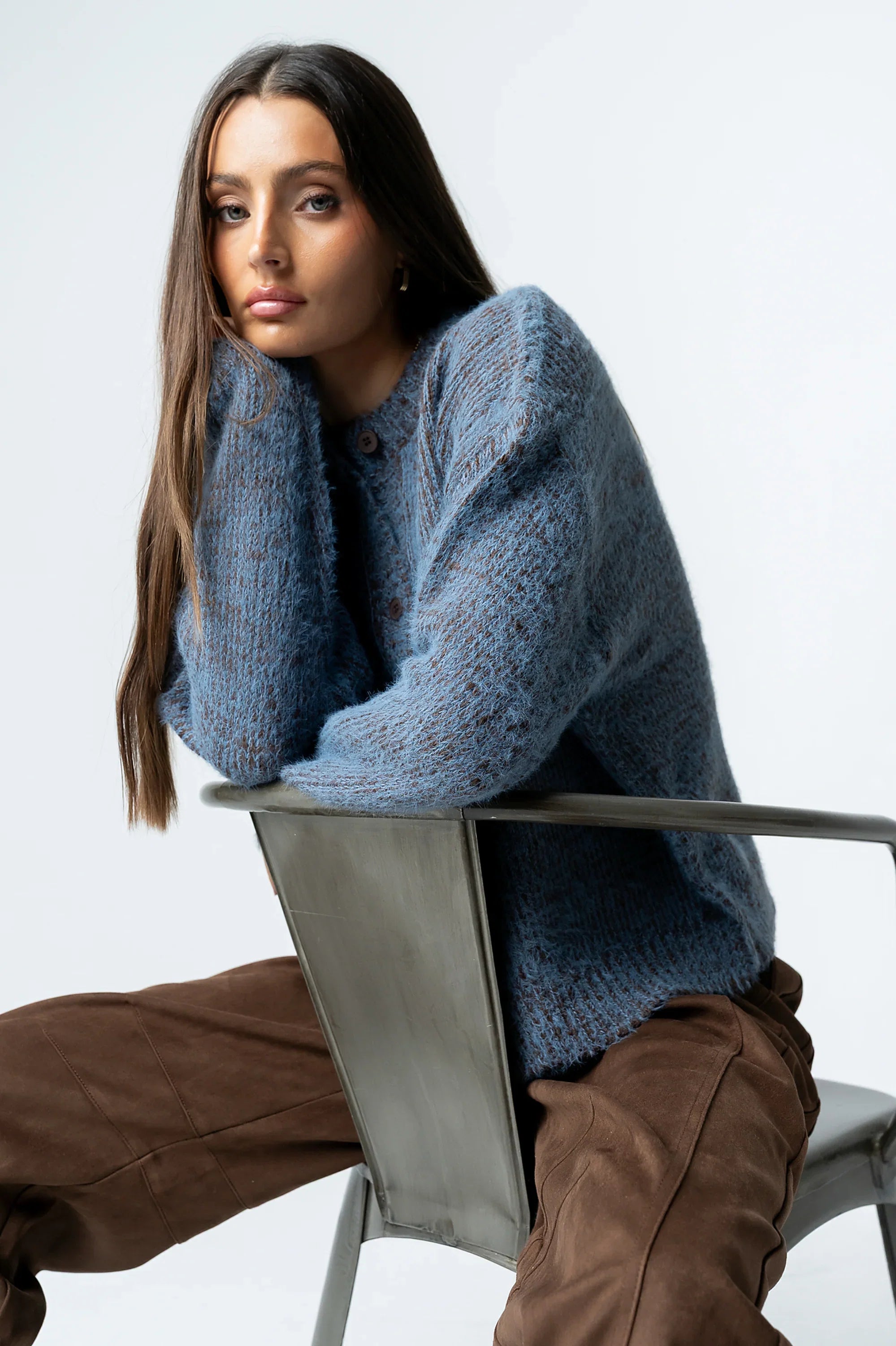 Russel Oversized Sweater in Brown
