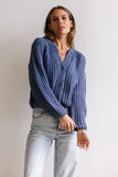 Katie Knit Cardigan in Navy FINAL SALE