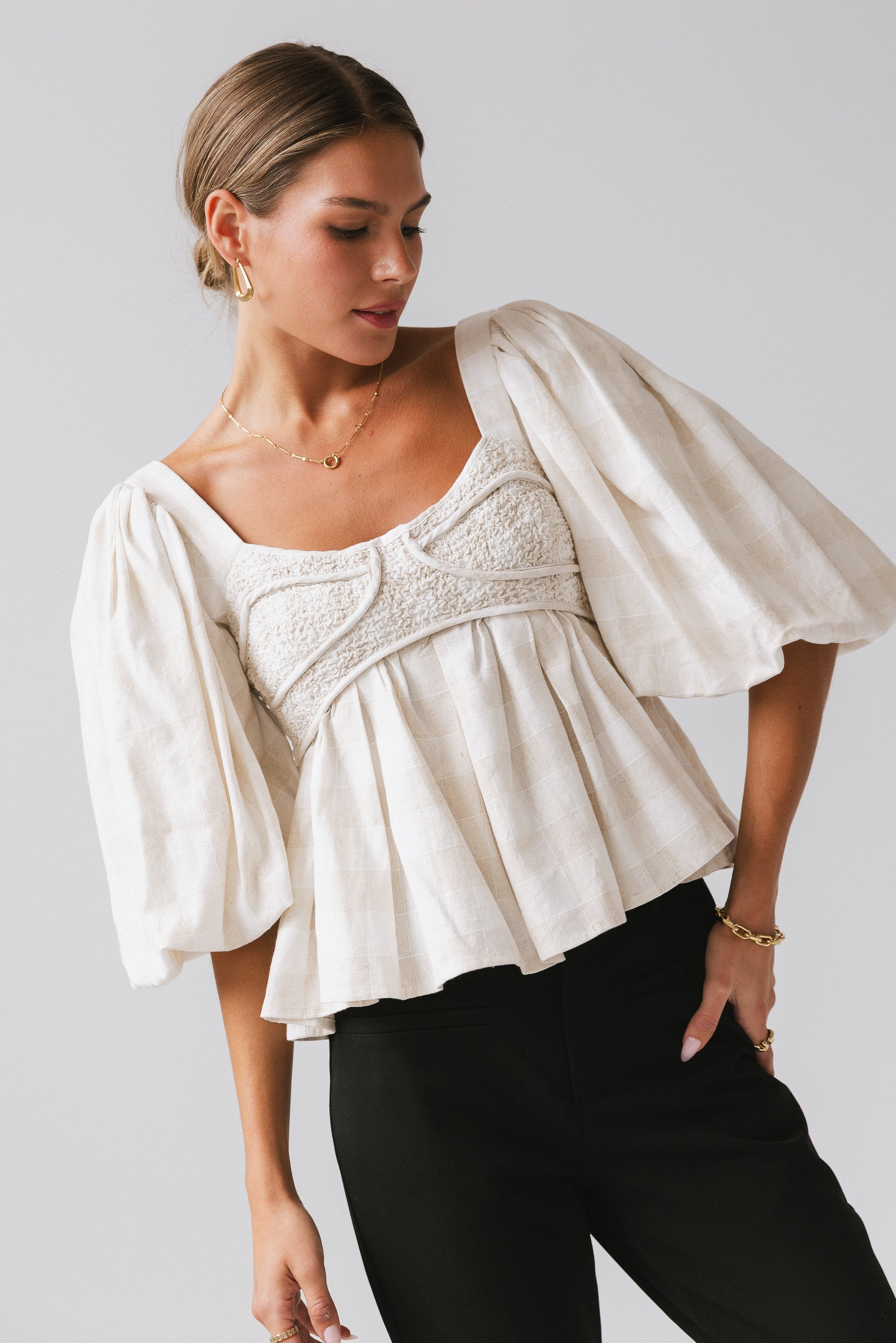 Finley Gingham Blouse