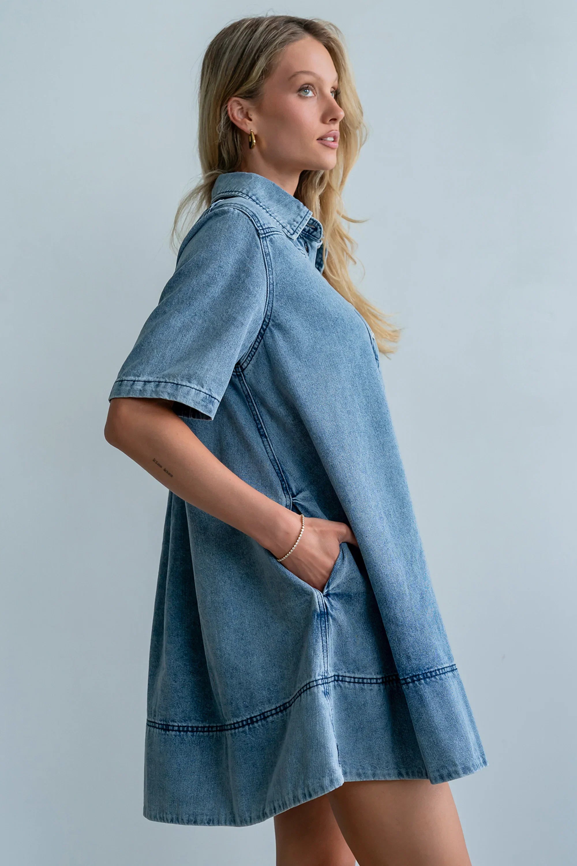 Julia Denim Midi Dress