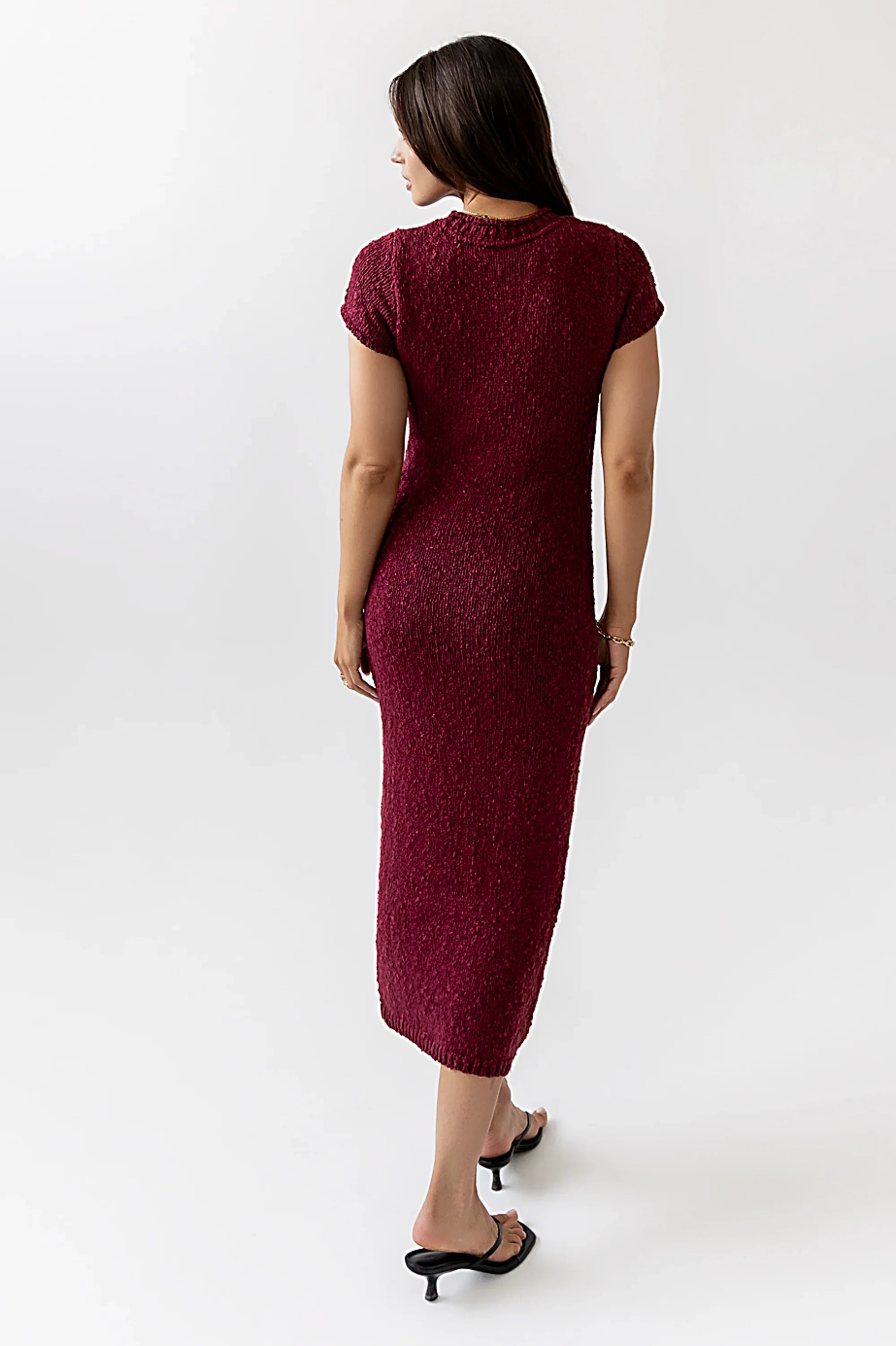 Hadley Knit Maxi Dress in Plum