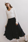 Franky Midi Skirt in Navy FINAL SALE