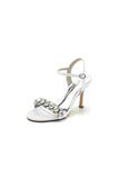 Rhinestone Open Toe Stiletto Heels
