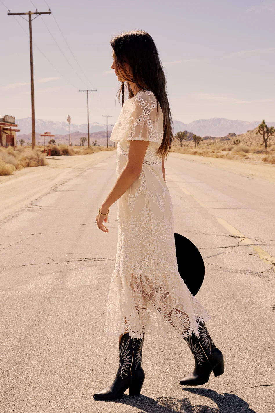 Maxene Embroidered Midi Dress FINAL SALE