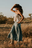 Kali Cropped Wide Leg Pants