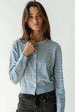 Edesse Striped Cardigan in Blue