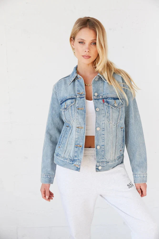 Levis Ex Boyfriend Trucker Denim Jacket For Real