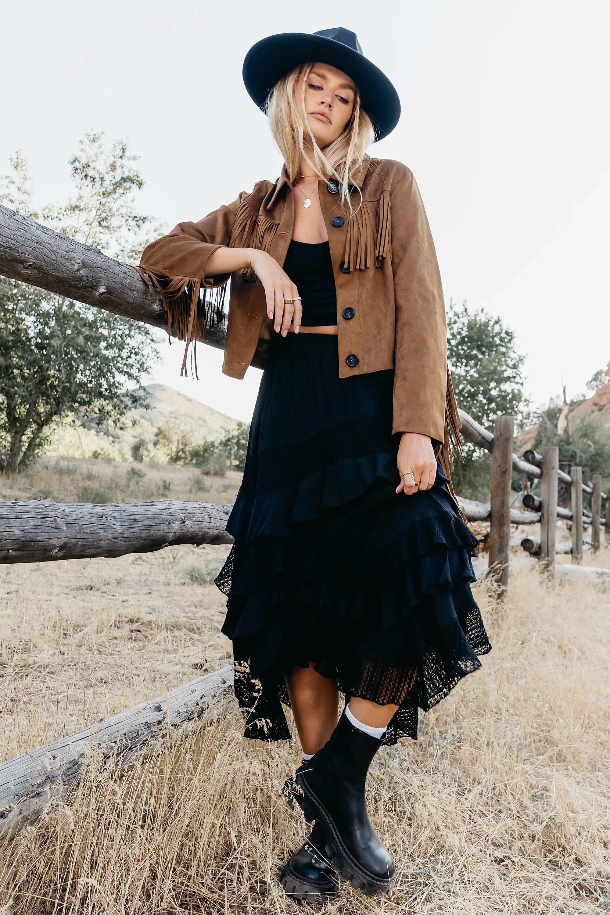 Megan Tiered Midi Skirt FINAL SALE