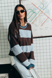 Jaysha Striped Knit Sweater
