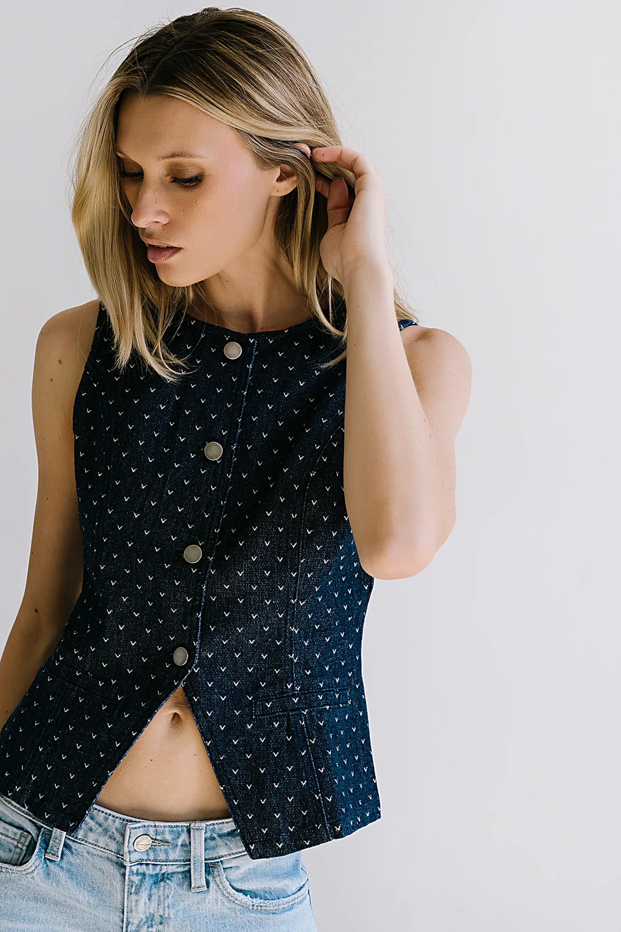 Caroline Denim Vest